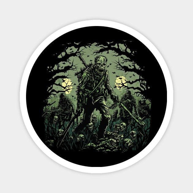 zombies Magnet by horrorshirt